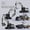 5PCS, variant on 1:70 5 Styles Mini Black Alloy Engineering Diecast Construction Vehicle Excavator Driller Bulldozer Toys for Children Boys Gift