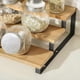 thumbnail image 4 of Bamboo Spice Racks, Set of 2 Expandable 3 Tier Spice Rack, Storage Rack for Closet, Countertop, Kitchen, Bathroom and Black, 4 of 4