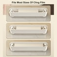 thumbnail image 2 of RKSTN Plastic Storage Rack Plastic Wrap Dispenser with Cutter Aluminum Foil Dispenser Refillable Wrap Dispenser Plastic Food Wrap Dispenser Cling Film Dispenser Kitchen Gadgets, 2 of 3
