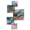 thumbnail image 3 of Designart "Pink Geode Exploration IV" Abstract Marble Metal Art Living Room Set, 3 of 5
