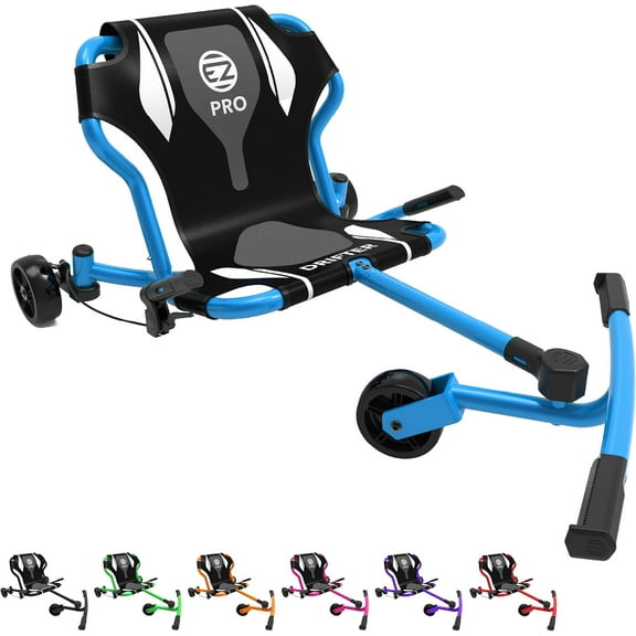 EzyRoller Kid Adult 10  Years Push & Pedal Ride-On, Blue, 37.00 x 27.00 x 23.00 Inches, 18 lbs