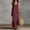 Wine, variant on Ayolanni Sleeveless Women Summer Dresses V-Neck Side Split Solid Maxi Tank Dress Flowy Knee Length Cotton Linen Vacation Beach Sundress Green L