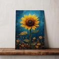 thumbnail image 5 of Sunflower Flower Canvas Wall Art 8x12 inches - French Vintage Sunflower Flower Canvas Print Botanical Wall Artwork for Cottage Home Decor, 5 of 5