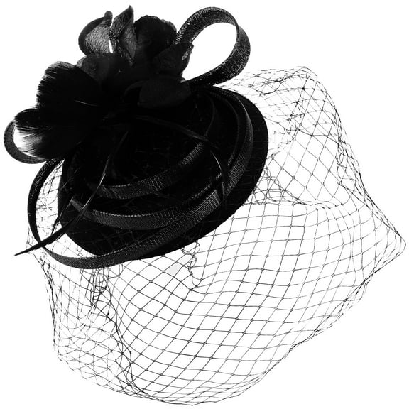TAILTOSS Women Banquet Hat Black Bridal Headwear 1Pack