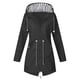 thumbnail image 2 of Pntutb Chaqueta de lluvia sólida para hombres y mujeres Chaquetas para exteriores Chubasquero con capucha Abrigo a prueba de viento Liquidación Pntutb Pntutb-3500, 2 of 4