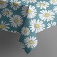 thumbnail image 4 of Blue Daisy Flower Floral Pattern Rectangle Tablecloth 60"x120",Waterproof Polyester Rectangle Table Cloth, Wipeable Spillproof Polyester Tablecloth for Dining, Camping, Indoor and Outdoor, 4 of 6