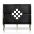 thumbnail image 4 of Bowery Hill Buffet Contemporain en Bois Multi-Rangements Noir/or, 4 of 6