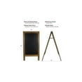 thumbnail image 3 of Excello Global Products 40" x 20" Wooden A-Frame Chalkboard - Rustic - GPP-0001, 3 of 6