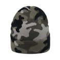 thumbnail image 1 of Bonnet d'Hiver Doux avec Poignets Pompon Rayé Tricoté Crâne Ski Chaud Jacquard Camouflage, 1 of 5