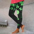 thumbnail image 2 of Gamivast Yoga Pants Women Shamrock Clover Print High Waist Stretchy Gym Pants Holiday Party Soft Workout Pants Slim Fit Leggings St Patricks Day Festival, 2 of 9