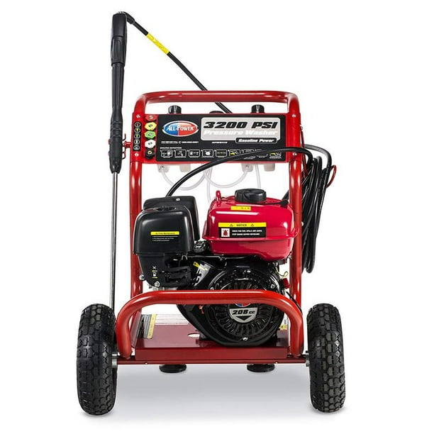 All Power America 3200 PSI, 2.6 GPM Gas Pressure Washer w/ 30 ft High Pressure Hose, C.A.R.B