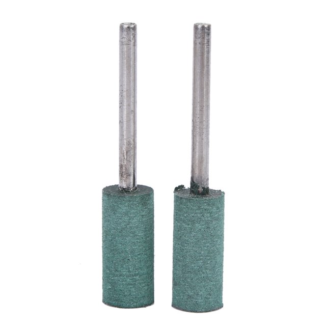Cabezal de pulido, 100 piezas/paquete Vástago de 3 mm Cabezal de pulido de goma verde Cabezal de pulido de goma Alta capacidad