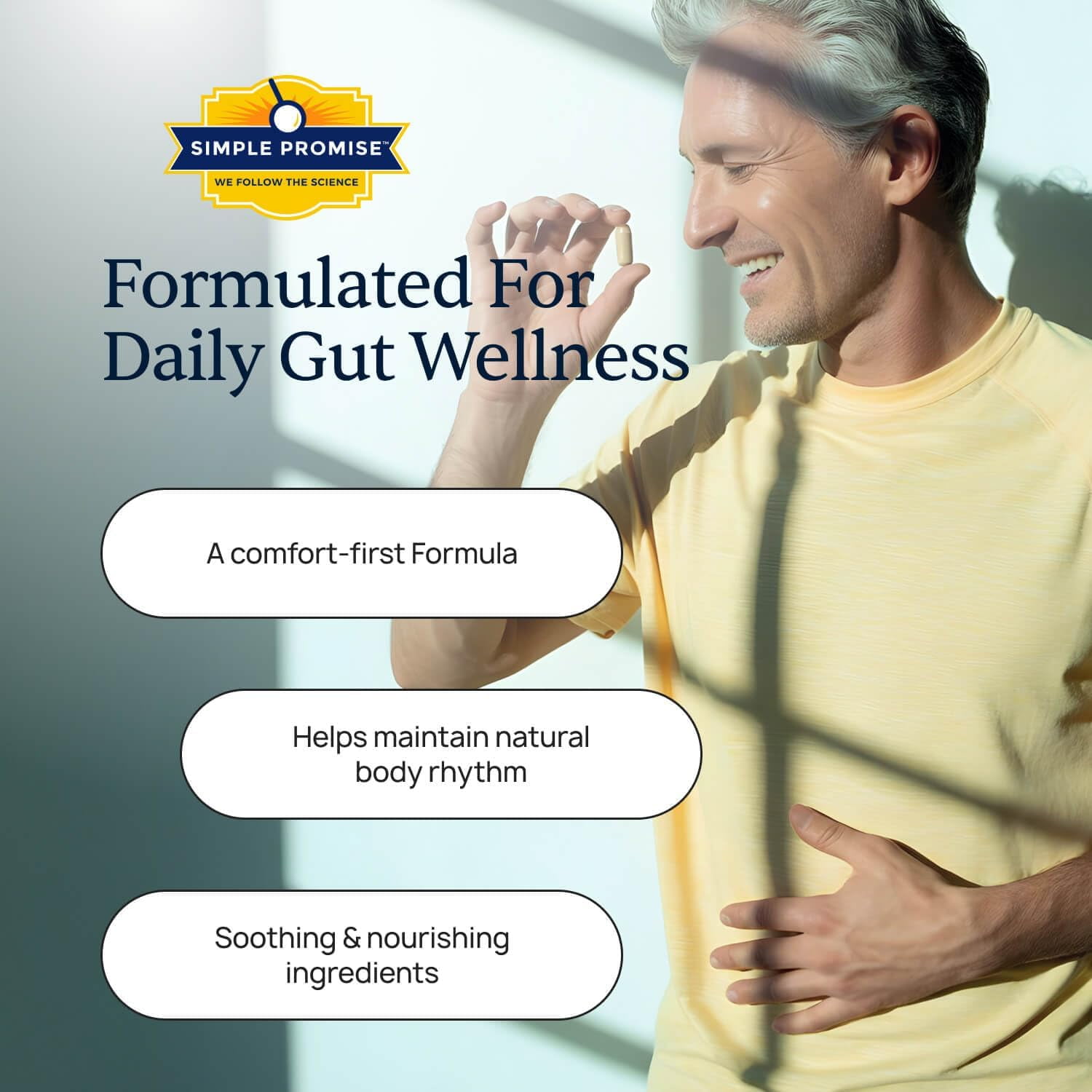 Simple Promise Paratoxil - Psyllium Husk Capsules for Daily Gut Wellness Support - with Slippery Elm, Aloe, Chlorella & Ginger - Natural Plant-Based Formula - 60 Capsules