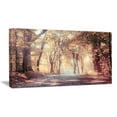 thumbnail image 1 of Design Art Golden Autumn Beautiful Forest Landscape Artwork Canvas Print, 1 of 2