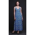 thumbnail image 2 of Bimba Floral Women Printed Long Chic Dress Bohemian Summer Maxi Beach Wear-X-Small, 2 of 6