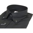 thumbnail image 2 of Mens 100% Italian Cotton Shirt Non Iron SORRENTO Button Down Oxford 4531 Black, 2 of 7