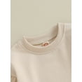 thumbnail image 5 of Meihuid Girl Casual Sweatshirts Toddler Solid Color Crew Neck Pullovers Tops, 5 of 9