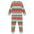 thumbnail image 3 of Renewold Christmas Sloth Pajamas Set Home Relaxed Top 2 Pieces Girls Boys Breathable Aztec Ethnic Snowflake Sleepwear Durable Skin Friendly O-Neck Pjs Athletic Clothing Size 3-4, 3 of 5