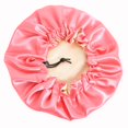 thumbnail image 2 of Bonnet en Satin pour Enfants Bonnet de Nuit Doux Ajustable Double, 2 of 3