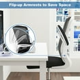 Gymax Drafting Chair Tall Office Chair Ergonomic Computer Standing Desk ...