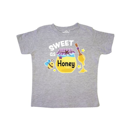 

Inktastic Sweet as Honey with Honey Jar and Bee Gift Toddler Toddler Girl T-Shirt