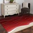 thumbnail image 4 of Ocean Waves Washable Area Rugs 2.7'x5', Abstract Spray Beach Low Pile Throw Living Room Rug Non-Slip Sturdy Edge Binding Carpet for Indoor Entryway Bedside Kitchen, 4 of 9