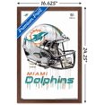 thumbnail image 3 of NFL Miami Dolphins - Drip Helmet 20 Wall Poster, 14.725" x 22.375", Framed, 3 of 3