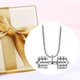 thumbnail image 1 of Colgante con mancuernas,Colgante con mancuernas para decoración de fiestas de hombres,Collar con barra minimalista decorativo para festivales,Joyas Fitness Regalos de Moda Carnaval Plata, 1 of 8