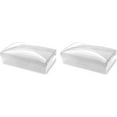 thumbnail image 4 of American Comb Plastic Travel Soap Box with Lid - Clear White - Set of 2 - Made in the USA, 4 of 5