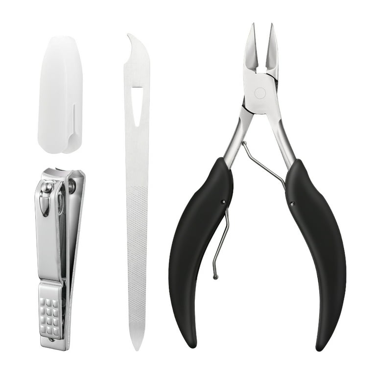 Bezox Toenail Clippers, Nail Clippers for Thick Toenail and Ingrown Nails - Heavy Duty Toenail Nippers, Long Handled Toe Nail Clipper - w/Metal