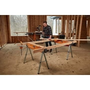 Bora Portamate Speedhorse Sawhorse PM-4500 - Heavy-Duty Metal Table Stand - Single Piece — Heavy-Duty Construction, Professional Use