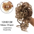 thumbnail image 2 of Messy Curly Bun Hair Piece Scrunchie Tousled Updo Elastic Band Hair Extension Hair Pieces, 2 of 7