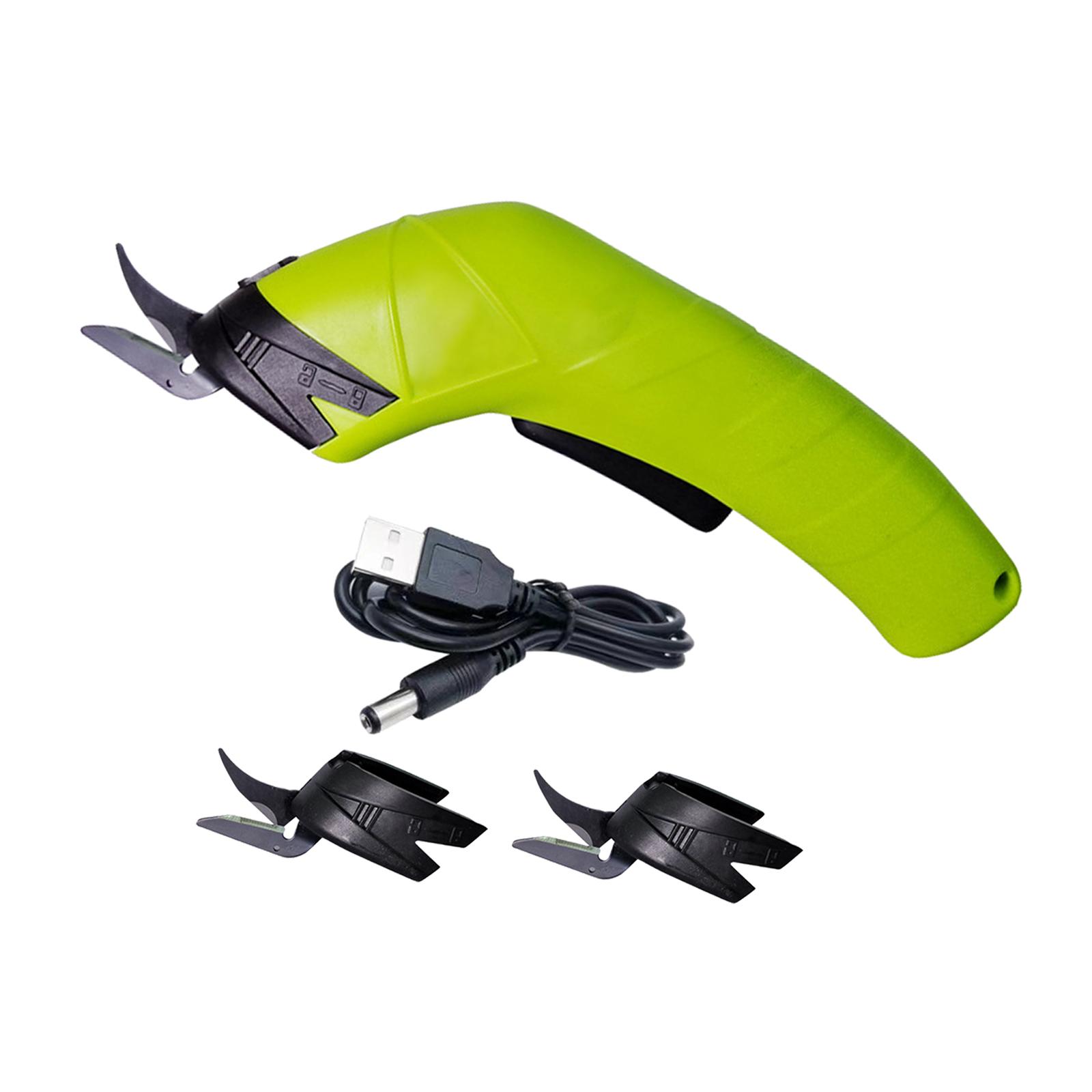 Wxqbjtam Fabric Cutter Cardboard Cutting Fabric Shears Cutting Tool Electric Scissors for Tungsten Steel 3Head