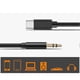 thumbnail image 3 of Type-C USB-C to 3.5mm Male Audio Jack AUX Cable Adaptor For Car-Stereo W4B, 3 of 4