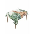 thumbnail image 2 of Tropical Giraffe Sloth Tablecloth Rectangle Table Cloth 52x70, Waterproof Tablecloth Outdoor Table Cloth, Watercolor Summer Palm Leaf Washable Table Cover for Kitchen Dinning Party, 2 of 8