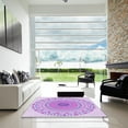 thumbnail image 6 of Ahgly Company Indoor Square Patterned Blossom Pink Area Rugs, 8' Square, 6 of 6