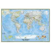 National Geographic Reference Map National Geographic World Wall Map - Classic (43.5 X 30.5 In), (Paperback)