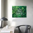 thumbnail image 4 of Acheng Canvas Print Wall Art for Living Room Dreamlike Shamrocks Happy St Patrick's Day Wall Art Pictures for Home Decor Stretched and Framed Ready to Hang pattern1, 4 of 6