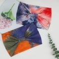 thumbnail image 6 of PHOGARY 4 Pack Wide Boho Headbands for Women Fashion Knotted Headband Yoga Workout Hair Accessories African Head Wrap Blue Tie Dye, 6 of 7