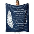 thumbnail image 1 of LHSHID Memorial Gifts for Loss of Son Unique Memorial Sympathy Gifts Blanket Bereavement Gifts Ideas Grief Condolences Remembrance Gifts for Loss in Loving Memory of My Son Gifts Throw 50"x60", 1 of 7