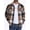 Camel BN Dark Coffee, variant on Mens Flannel Shirts Long Sleeve Plaid Shirt Casual Button Down Jacket with Pockets Camel BN Dark Coffee XL
