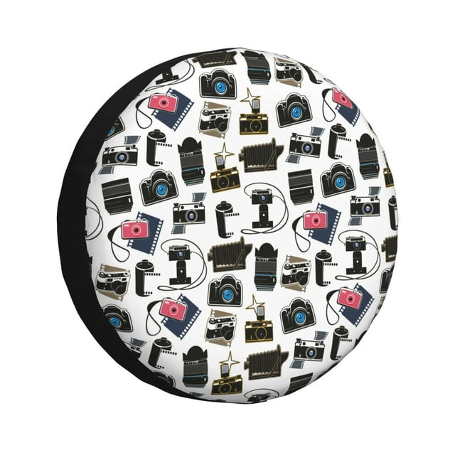 Balery Cool Camera Cubiertas para Neumáticos - Protector Resistente para Neumáticos de Camioneta, SUV, Remolque, Camper y RV-15 inch