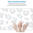 thumbnail image 6 of Gray Leopard Print Gaming Mouse Pad Large Mouse Pad (31.5x11.8 Inch) Non-Slip Rubber Base Large Desk Mat Desk Protector for Home Office Gaming Work, 6 of 6