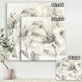 thumbnail image 3 of Designart 'Indigold Grey Peonies IV' Farmhouse Canvas Art, 3 of 3