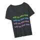 thumbnail image 5 of Tops de manga corta para mujer, camiseta cómoda con cuello redondo, transpirable, camisetas de verano, camiseta para viajar, ir de compras, uso diario L, 5 of 8