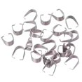 thumbnail image 2 of 100pcs Stainless Steel Clip Pendant Clasp Melon Seed Buckle for DIY Charm Connector Jewelry Making Finding Necklace Accessories, 2 of 5