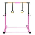 thumbnail image 2 of Gymnastics Bar for Kids with Adjustable Height Gymnastic Training Kip Bar Horizontal Bar for Kids 300 lbs Weight Capacity Gymnasts 1-4 Levels for Age 3-8, 2 of 7