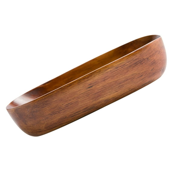 IFANLANDOR Wood Trays for Decor Light Brown 1Pcs 6.7x3.1in