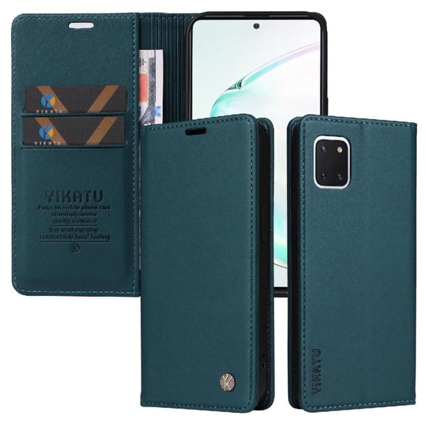 Funda para Samsung Galaxy Note 10 Lite Estuche de Cuero PU Tipo Cartera con Ranuras para Tarjetas y Cierre Magnético