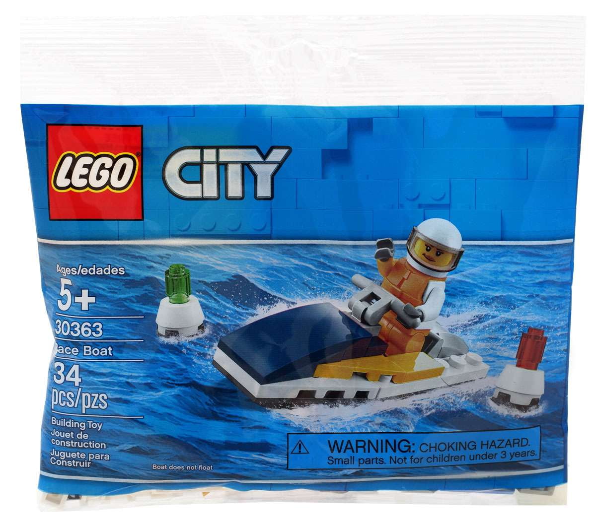 LEGO City Sailboat Building Set 60438, Kids' toy boat with